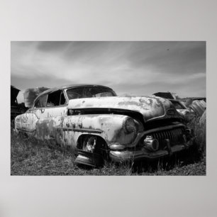 Poster Affranchissement vintage de voiture de Buick