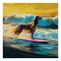 Afghan Hound Beach Surf Peinture