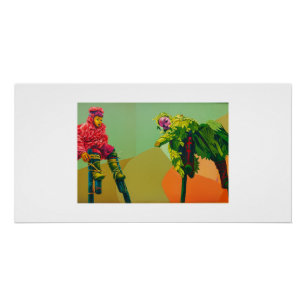 Poster African Stilt Dancers Wall Art – Bold Culture in M