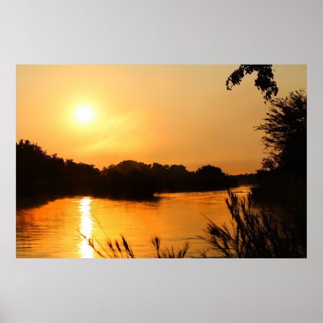 Poster African Sunset (Devant)