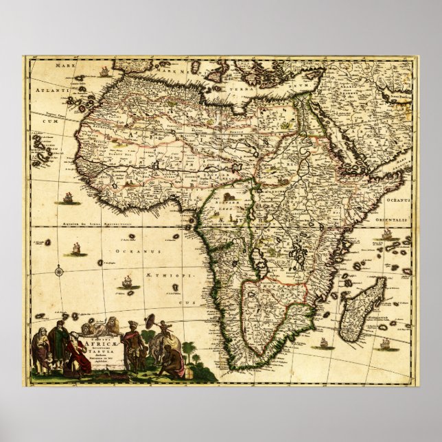 Poster AfricaPanoramic MapAfrica 2 (Devant)