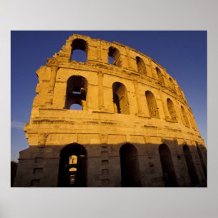 Poster Afrique, Tunisie, El Jem. Ruines d'un 3