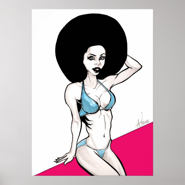 Poster Afrochick (Devant)
