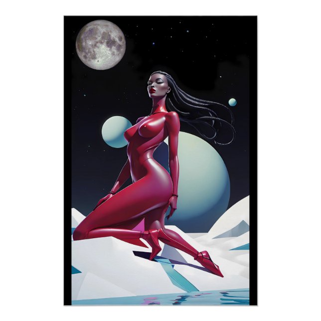 Poster Afronautica - Ken Gage Art (Devant)