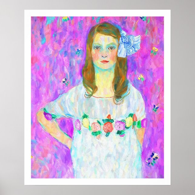 Poster After Klimt - Portrait de Mada (Devant)