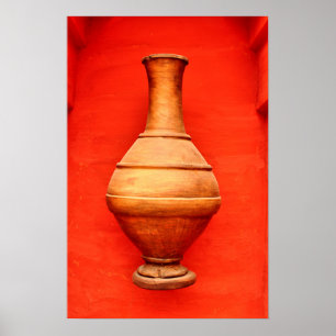 Poster agadir maroc médina bois vase jar folk islam b