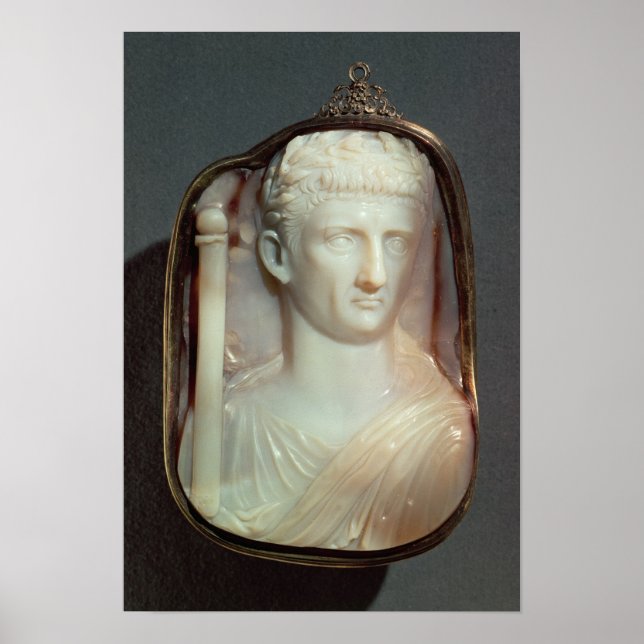 Poster Agate Cameo portant le portrait de Claudius (Devant)