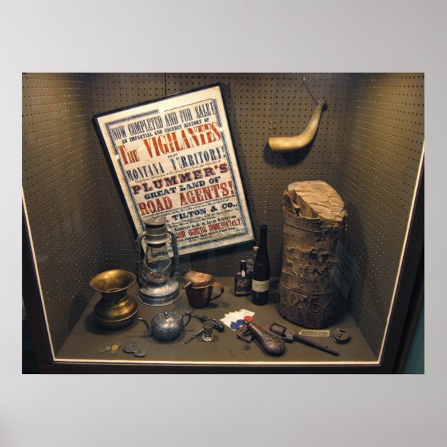 Poster Agent de route Henry Plummer Diorama - Montana (Devant)