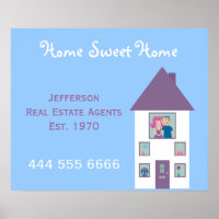 Agent immobilier Home Sweet Home Publicité