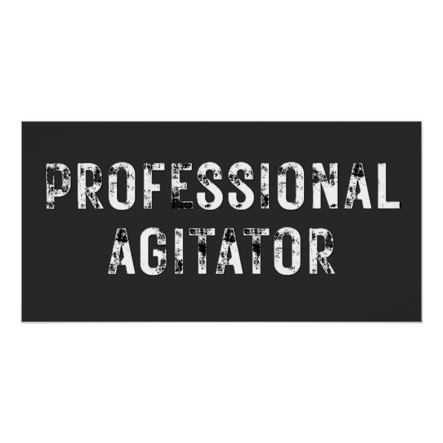 POSTER AGITATEUR PROFESSIONNEL  (Devant)