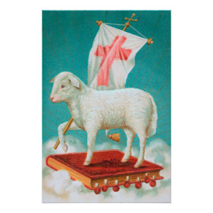Poster Agneau pascal chrétien / Agnus Dei Générique