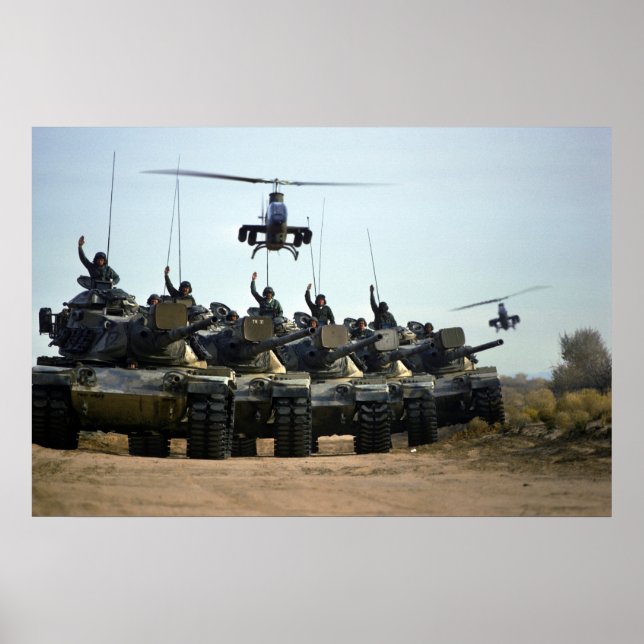 Poster AH-1 Cobras and M60 Pattons (Devant)