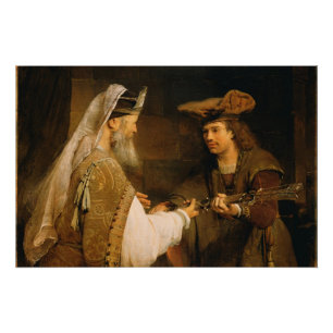 Poster Ahimelech donnant l'épée de Goliath à David