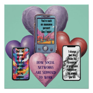 Poster AI Télécharger Comment les réseaux sociaux fonctio