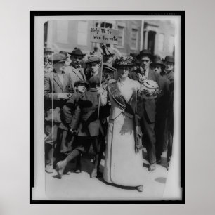 Poster Aidez-nous à gagner le suffrage des femmes de vote