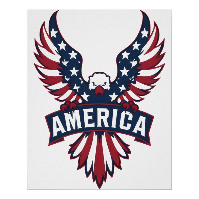 Poster Aigle d'Amérique (Devant)