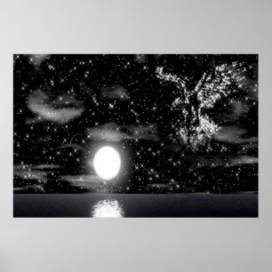 Poster Aigle de Bald dans l'affiche de l'étoile