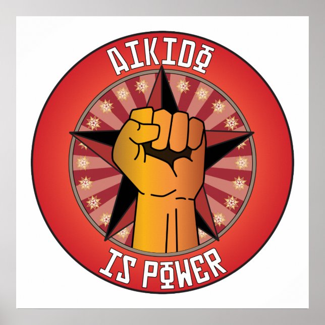 Poster Aikido est puissance (Devant)