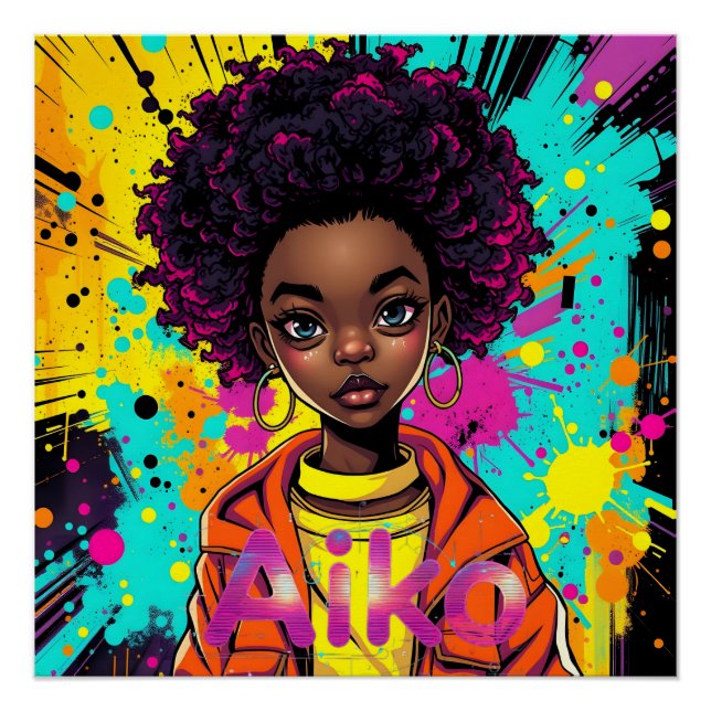 Poster AiKo Grunge Graphic #1 (Devant)