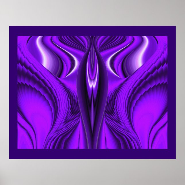 Poster Ailes d'ange, Art de fantaisie abstrait arc-en-cie (Devant)