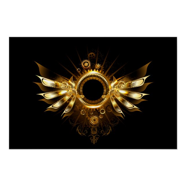 Poster Ailes steampunk (Devant)