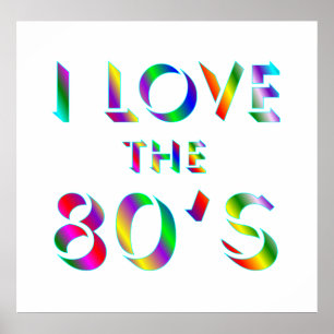 Poster Aimer l'affiche des années 80