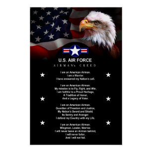 Poster Air Force AIRMAN'S Creed