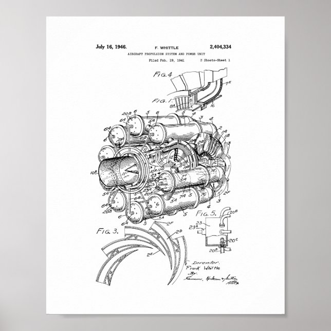 Poster Aircraft Propulsion System And Power Unit Patent (Devant)