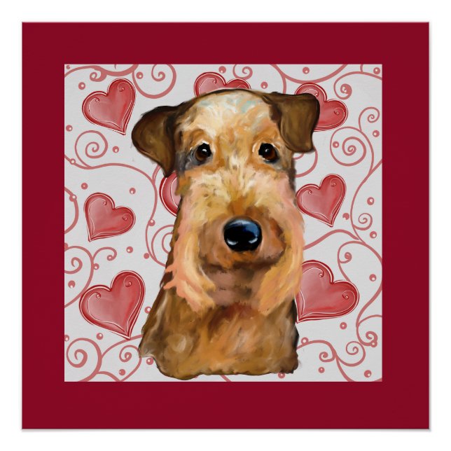 Poster Airedale Terrier (Devant)