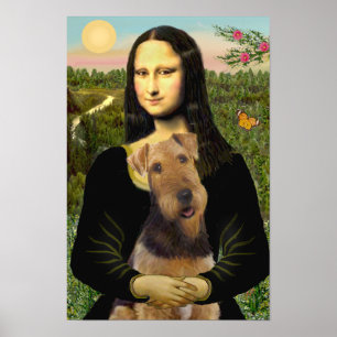 Poster Airedale Terrier (#1) & Mona Lisa