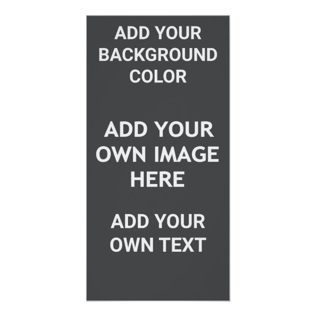 Poster Ajoutez votre couleur arrière - plan, votre image, (Devant)