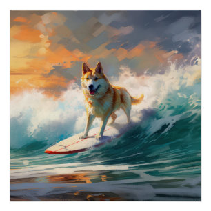 Poster Akita Beach Surf Peinture