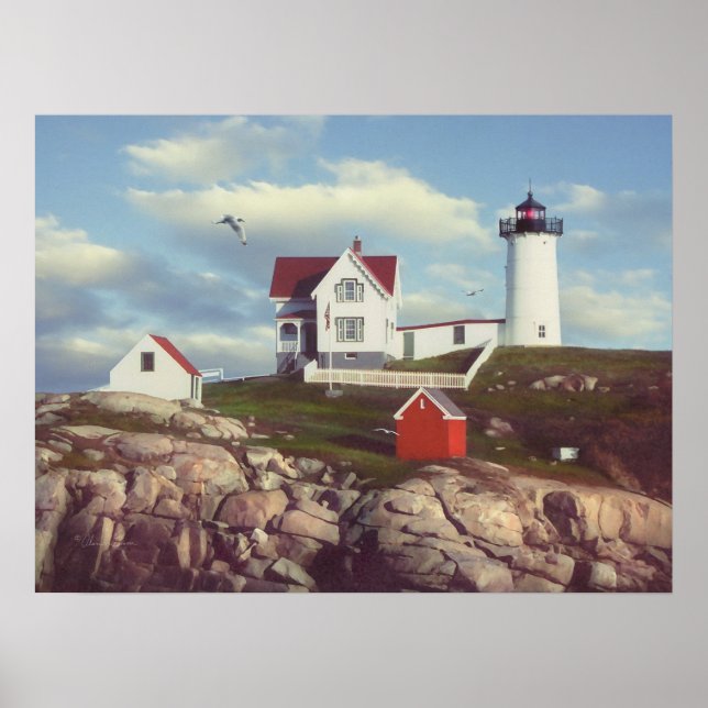 Poster Alan Giana "Nubble Light" (Devant)