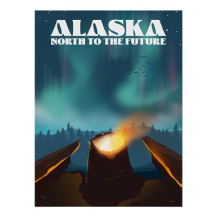 Poster Alaska, Nord à l'avenir