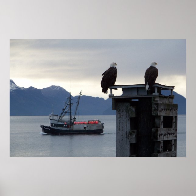 Poster "Alaskan Sunset" (Devant)