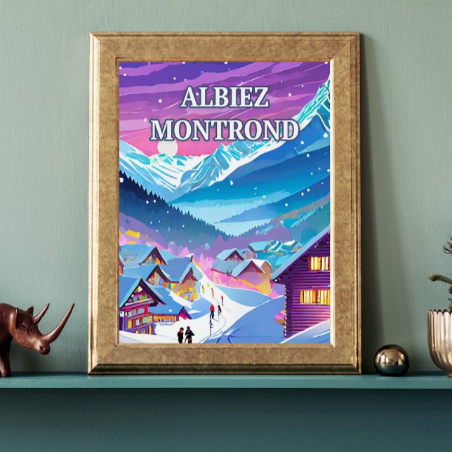 Poster Albiez Montrond : au Cœur des Alpes (Créateur téléchargé)
