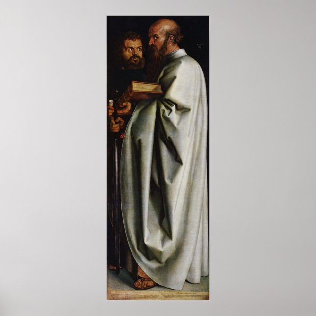 Poster Albrecht Durer Le panneau droit des quatre apôtres (Devant)