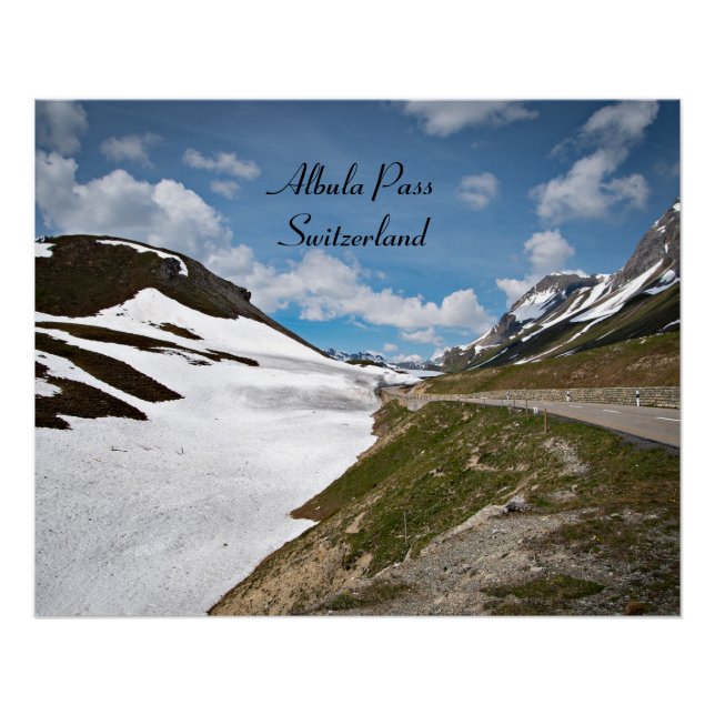 Poster Albula Pass, Suisse (Devant)
