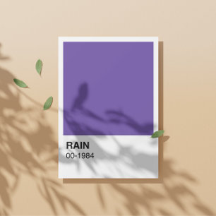 Poster Album de chanson violet - Bordure blanche