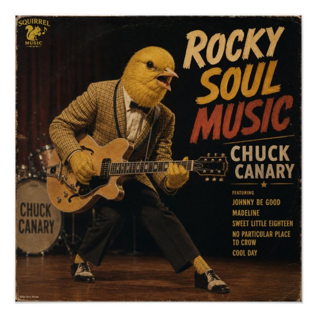 Poster Album de Chuck Canary : une parodie (Devant)