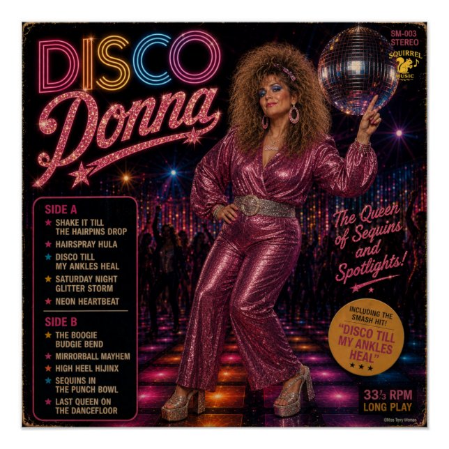 Poster Album Disco Donna (Devant)