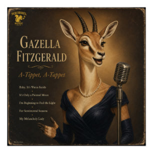 Poster Album Gazella Fitzgerald : une parodie