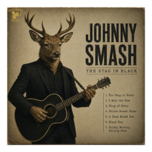 Poster Album Johnny Smash : une parodie