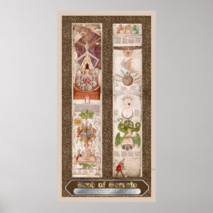 Poster Alchimie du livre de secrets "Visio Mystica