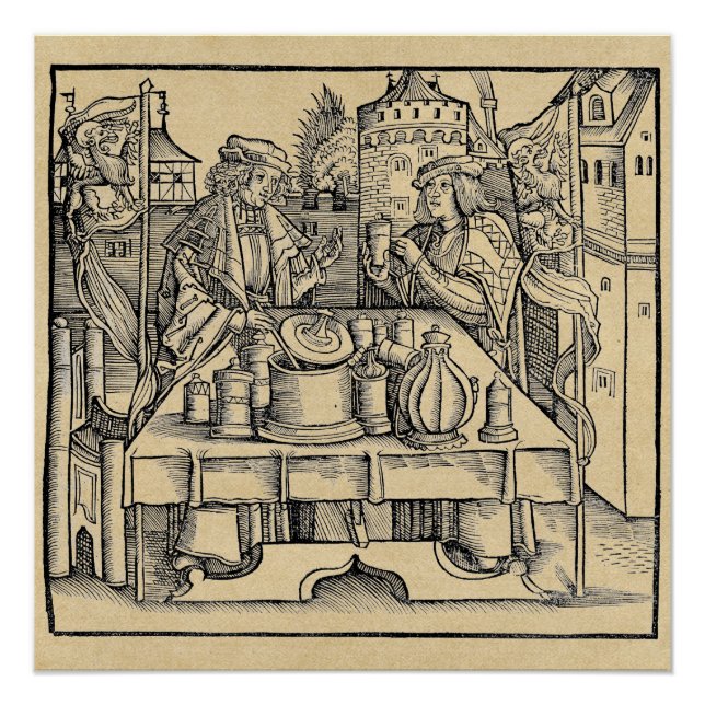 Poster Alchimiste royal dans le château Parfait (Devant)