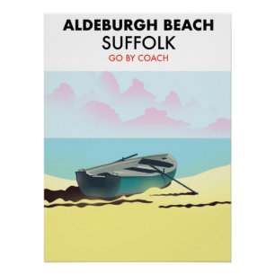 Poster Aldeburgh Beach Suffolk