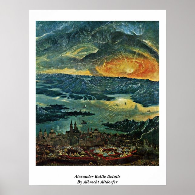 Poster Alexander Détails De La Bataille Par Albrecht Altd (Devant)