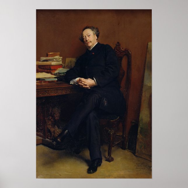 Poster Alexander Dumas Fils 1877 (Devant)