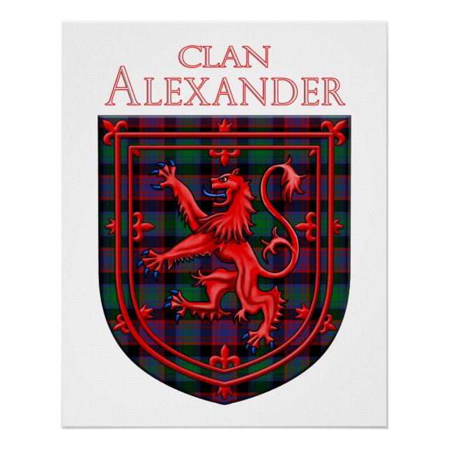 Poster Alexander Hunting Tartan Scottish Plaid (Devant)