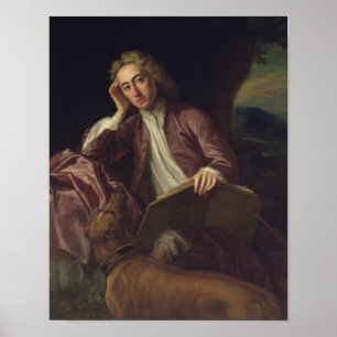 Poster Alexander Pope et son chien, Bounce, vers 1718